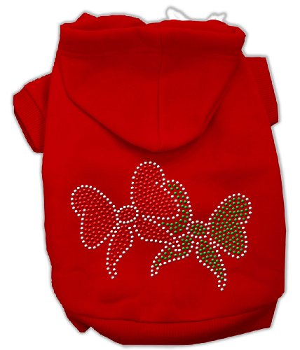 Mirage Pet Products Weihnachtsschleifen Strass Hoodie 50,8 cm rot von Mirage Pet Products