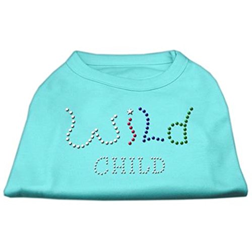 Mirage Wild Child Haustier-Shirt, Strass, Größe XXXL, Aqua von Mirage Pet Products