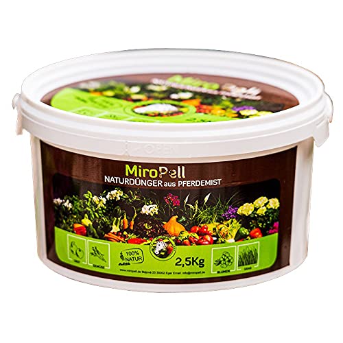 MIROPELL Premium Naturdünger Pferdedung Pellets 2,5 kg Eimer Langzeitdünger Tomaten Gurken Paprika MIROPELL Premium Naturdünger Pferdedung Pellets 2,5 kg Eimer Langzeitdünger Tomaten Gurken Paprika von MiroPell