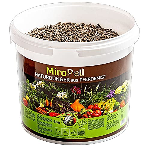 MIROPELL Premium Naturdünger Pferdedung Pellets 6 kg Eimer Langzeitdünger Tomaten Gurken Paprika MIROPELL Premium Naturdünger Pferdedung Pellets 6 kg Eimer Langzeitdünger Tomaten Gurken Paprika von MiroPell