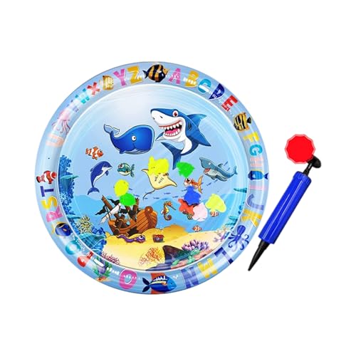 Mirweon Aufblasbare wassergefüllte Kühlmatte, faltbar, Wasserspiel für Outdoor-Reisen, Haustier, Hund, Katzen, kratzfest, aufblasbare Haustierkühlung für Hunde und Hunde, 65 cm von Mirweon
