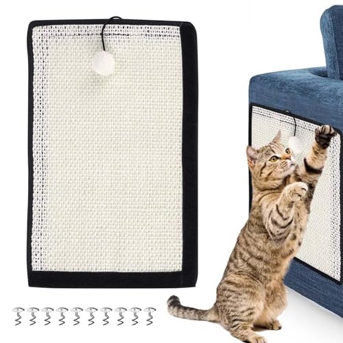 MisFun Kratzmatte Katze, Kratzmatte für Sofa, Möbel, Tür, Sisal Teppich Katzen, Natürliche Katzenkratzbretter, Kratzschutz für Katzen MisFun Kratzmatte Katze, Kratzmatte für Sofa, Möbel, Tür, Sisal Teppich Katzen, Natürliche Katzenkratzbretter, Kratzschutz für Katzen von MisFun