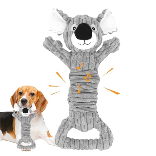 Misaakoeq Hundespielzeug Mit Quietschfunktion - Robuster Plüsch-Kauspielzeug Für Starke Beißer | Zerrspielzeug & Kauartikel In Koala-Form Für Welpen Misaakoeq Hundespielzeug Mit Quietschfunktion - Robuster Plüsch-Kauspielzeug Für Starke Beißer | Zerrspielzeug & Kauartikel In Koala-Form Für Welpen von Misaakoeq
