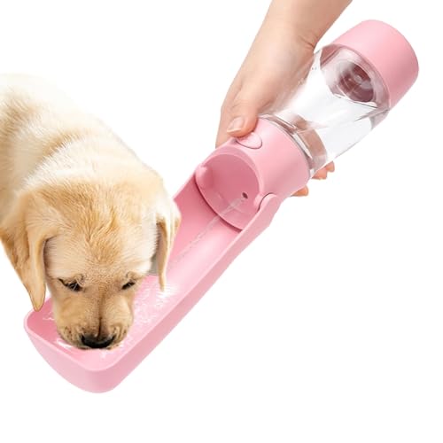 Misaakoeq Hundewasserflaschen zum Spazierengehen,Hundereisewasserflasche - Auslaufsicherer tragbarer Wasserspender für Hunde - Faltbarer Wasserspender, Hundetrinkflasche für Katze, Haustier, Reisen, Misaakoeq Hundewasserflaschen zum Spazierengehen,Hundereisewasserflasche - Auslaufsicherer tragbarer Wasserspender für Hunde - Faltbarer Wasserspender, Hundetrinkflasche für Katze, Haustier, Reisen, von Misaakoeq