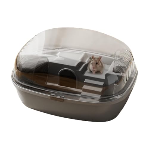 Misaakoeq Jaula para Hamster- und Rennmauskäfig | Kleintierhauskäfig Transparent | Rennmauskäfig mit 13,98 x 10,83 x 7,87 Zoll, inklusive Laufrad für Zwerghamster, Mäuse, Rennmäuse Misaakoeq Jaula para Hamster- und Rennmauskäfig | Kleintierhauskäfig Transparent | Rennmauskäfig mit 13,98 x 10,83 x 7,87 Zoll, inklusive Laufrad für Zwerghamster, Mäuse, Rennmäuse von Misaakoeq