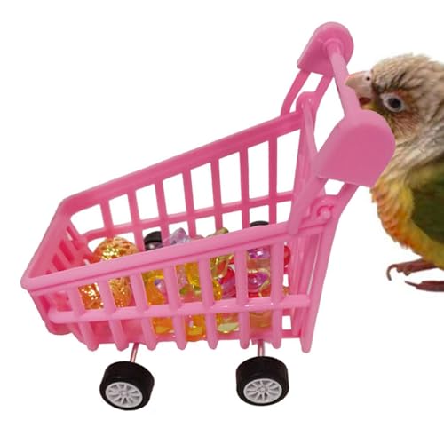 Misaakoeq Vogel-Trainingsspielzeug, Papageien-Puzzlespielzeug, Conure Trolley-Spielzeug zum Spielen und Trainieren, Winziges Einkaufswagen-Spielzeug zum Spielen und Trainieren von Wellensittichen, Misaakoeq Vogel-Trainingsspielzeug, Papageien-Puzzlespielzeug, Conure Trolley-Spielzeug zum Spielen und Trainieren, Winziges Einkaufswagen-Spielzeug zum Spielen und Trainieren von Wellensittichen, von Misaakoeq