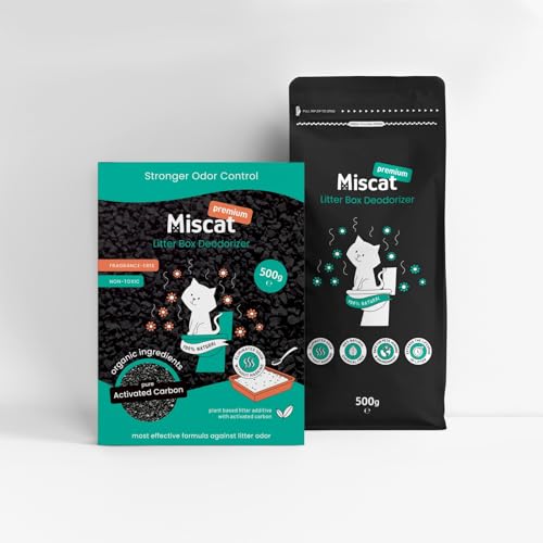 Miscat Katzenstreu Geruchsentferner - Premium-Serie (500 g) von Miscat