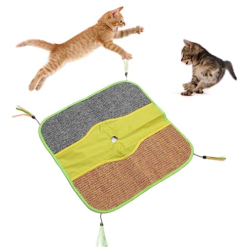 Katzenkratz-Spielmatte, Multifunktional, Interessanter Sisal-Katzenkratzteppich Mit Schnüren Für Katzen Und Kätzchen Im Innenbereich von Miskall