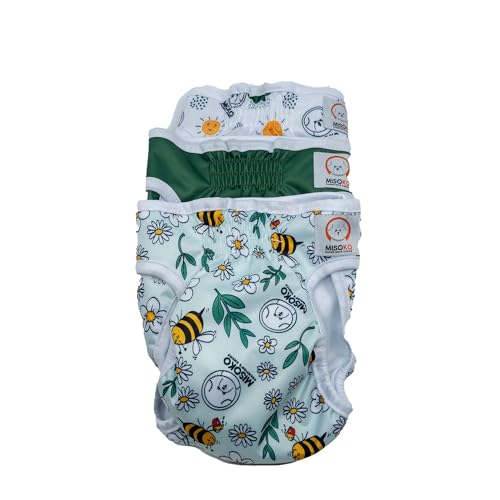 Misoko 3 Stück Wiederverwendbare Hundehosen, Fröhliches Design waschbare Hundewindeln, Hochsaugfähige, Auslaufsichere Hygienewickel, Perfekt für Welpentraining, Reisen & Zuhause, Sweet Dream, M Misoko 3 Stück Wiederverwendbare Hundehosen, Fröhliches Design waschbare Hundewindeln, Hochsaugfähige, Auslaufsichere Hygienewickel, Perfekt für Welpentraining, Reisen & Zuhause, Sweet Dream, M von Misoko&Co Champion's Choice