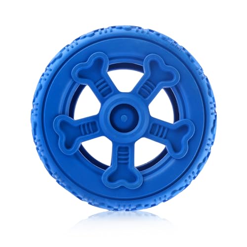 Miss.Bear Durable Tire Dog Chew Toys for Aggressive Chewers - Durable Rubber Dog Toy & Treat Dispenser for Power Chewers - Tough Chew Toy for Apportieren - Rubber Tire Chew Toy - Small/Medium 8.9 cm) von Miss.Bear