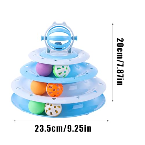 Interaktives Katzen Spielzeug 4 Schicht Türme Rollenbahnen Katzenspielzeug Katzen Spielturm Spielzeug Kugelbahn kreisele Mit Bällen 4 Etagen Kugelturm Spiel Schienen Spielzeug Interaktives Katzen Spielzeug 4 Schicht Türme Rollenbahnen Katzenspielzeug Katzen Spielturm Spielzeug Kugelbahn kreisele Mit Bällen 4 Etagen Kugelturm Spiel Schienen Spielzeug von Missmisq