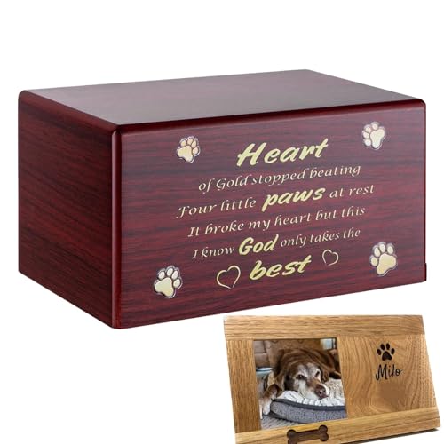 Missmisq Einäscherungsbox für Hunde, aus , Urne für Haustiere, Gedenken an Hunde, Katzen, Kaninchen, Vögel, Asche, Box mit Tasche für Arbeitszimmer, Schlafzimmer, Wohnzimmer Missmisq Einäscherungsbox für Hunde, aus , Urne für Haustiere, Gedenken an Hunde, Katzen, Kaninchen, Vögel, Asche, Box mit Tasche für Arbeitszimmer, Schlafzimmer, Wohnzimmer von Missmisq