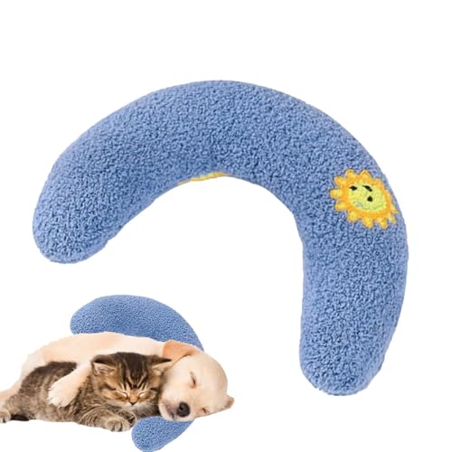 Missmisq Haustierkissen für Hunde,Hundebettkissen - Hundekissen Weiches Kissen - Wurfkissen-Stickmuster, Haustierkissen, Welpenkissen, halber Donut für Hunde und Katzen, maschinenwaschbar Missmisq Haustierkissen für Hunde,Hundebettkissen - Hundekissen Weiches Kissen - Wurfkissen-Stickmuster, Haustierkissen, Welpenkissen, halber Donut für Hunde und Katzen, maschinenwaschbar von Missmisq