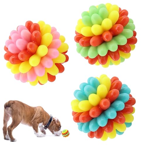 Missmisq Hundebälle Für Starke Beißer, Interaktive Gummi Hundeball Spiele, Apportierspiel Welpen Zubehör Bewegung Kleine Mittelgroße Große Rassen Spiel Training Beschäftigung Outdoor Missmisq Hundebälle Für Starke Beißer, Interaktive Gummi Hundeball Spiele, Apportierspiel Welpen Zubehör Bewegung Kleine Mittelgroße Große Rassen Spiel Training Beschäftigung Outdoor von Missmisq