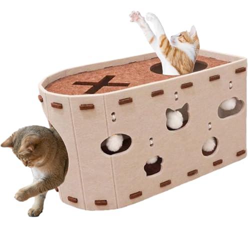 Missmisq Katzen Kratzhaus,Versteck Spielhaus Katzenkondominium | Möbelschützer Versteck Höhle Wohnung Für Zimmer Wohnbereich Schlafzimmer von Missmisq