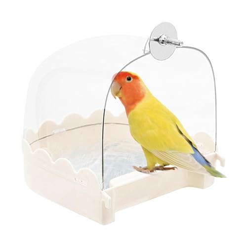 Missmisq Vogelbadewanne für Käfig,Vogelbadewanne für Nymphensittiche - Tragbares Vogelbadhaus - Vogelbadewanne, multifunktionales Vogelkäfig-Zubehör, Reinigung von Heimtierbedarf, klare Badewanne für Missmisq Vogelbadewanne für Käfig,Vogelbadewanne für Nymphensittiche - Tragbares Vogelbadhaus - Vogelbadewanne, multifunktionales Vogelkäfig-Zubehör, Reinigung von Heimtierbedarf, klare Badewanne für von Missmisq