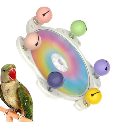 Missmisq Vogelspielzeug Für Sittiche - Drehendes Radspielzeug für Vogelkäfig | Interaktives Beschäftigungsspiel zur Kauanreicherung für Nymphensittiche, Unzertrennliche, Conure und Loris für Balkon Missmisq Vogelspielzeug Für Sittiche - Drehendes Radspielzeug für Vogelkäfig | Interaktives Beschäftigungsspiel zur Kauanreicherung für Nymphensittiche, Unzertrennliche, Conure und Loris für Balkon von Missmisq