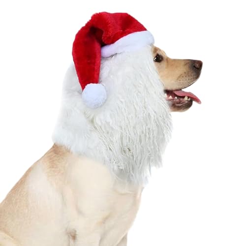 Missmisq Weihnachts Katzenhut - Lustig Süßer Niklashut | Tierkostüm Weihnachtsoutfit Winterfest Kinder Familie Mädchen Festtage von Missmisq