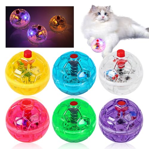6pcs Katzenspielzeug Geisterjagd-Bewegungsbälle,Geisterjagd Katzenkugel Bewegung Bälle,Klinkende Katzenkugel Bewegung Bälle Haustierspielzeug Interaktives Katzenspielzeug Jagd Bewegung Light Up Ball 6pcs Katzenspielzeug Geisterjagd-Bewegungsbälle,Geisterjagd Katzenkugel Bewegung Bälle,Klinkende Katzenkugel Bewegung Bälle Haustierspielzeug Interaktives Katzenspielzeug Jagd Bewegung Light Up Ball von Mitening