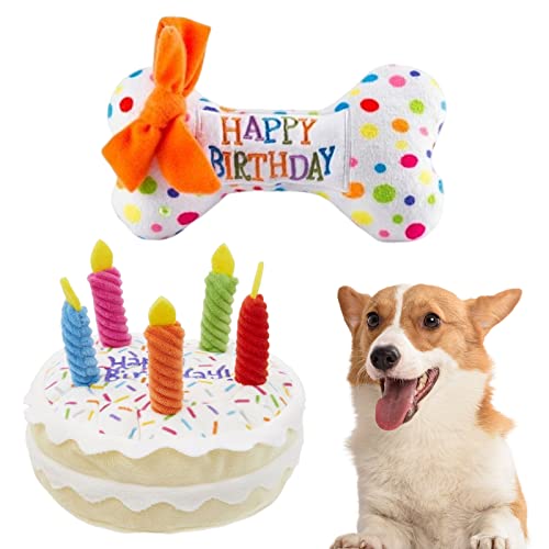 Mitening Hund Geburtstag Spielzeug, Geburtstag Hundespielzeug, Weiches Plüsch Hundespielzeug, Hund Geburtstagstorte Spielzeug, Hund Geburtstag Geschenke, 7 Zoll Mitening Hund Geburtstag Spielzeug, Geburtstag Hundespielzeug, Weiches Plüsch Hundespielzeug, Hund Geburtstagstorte Spielzeug, Hund Geburtstag Geschenke, 7 Zoll von Mitening