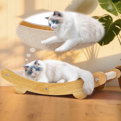 Mittimiya Großes Katzenkratzbett, verdickte Jute U-Form Indoor Outdoor-Katzenstuhl, Katzenbett und Kratzbrett integriert, abseits des Bodens, um Feuchtigkeit zu verhindern Mittimiya Großes Katzenkratzbett, verdickte Jute U-Form Indoor Outdoor-Katzenstuhl, Katzenbett und Kratzbrett integriert, abseits des Bodens, um Feuchtigkeit zu verhindern von Mittimiya