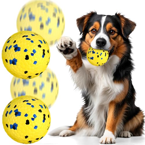 Mity rain Hundebälle – Upgrade E-TPU langlebiger, unzerstörbarer Hundeball für kleine, mittelgroße und große Hunde, federnd, schwimmendes Wasser-Pool-Spielzeug für aggressive Kauer, Apportieren und von Mity rain