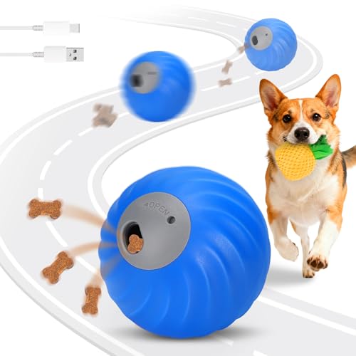 Mity rain Leckerli-Ball für Hunde, Blau mit Abdeckung Mity rain Leckerli-Ball für Hunde, Blau mit Abdeckung von Mity rain