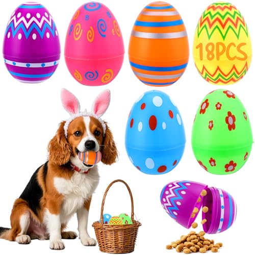 Oster-Hundespielzeug, Ostereiersuche für Schnüffeln und körperliches Training, bunt bedrucktes, interaktives Hundespielzeug für kleine, mittelgroße und große Welpen, Ostergeschenkzubehör für Hunde, Oster-Hundespielzeug, Ostereiersuche für Schnüffeln und körperliches Training, bunt bedrucktes, interaktives Hundespielzeug für kleine, mittelgroße und große Welpen, Ostergeschenkzubehör für Hunde, von Mity rain