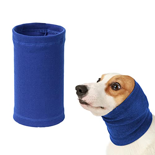 Geräuschreduzierender Hunde-Schlauchschal für Hals-Ohren-Wärmer, Anti-Anchieta-Bade-Haustierbedarf(MBlau) von Mivanta