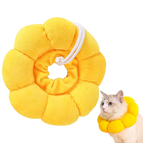 Mivanta Anti-Biss-Leck-Wunde-Heilungs-Safes für Hunde, weiche Sonnenblumen-Chat-Halsbänder, Ofen(XS) von Mivanta