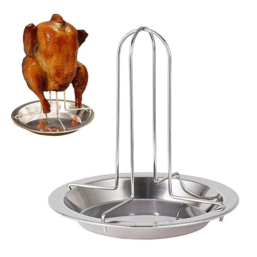 Mivanta BBCH Ster Rack Vertical Chicken Holder Drip Pan Stain Steel Langlebig von Mivanta