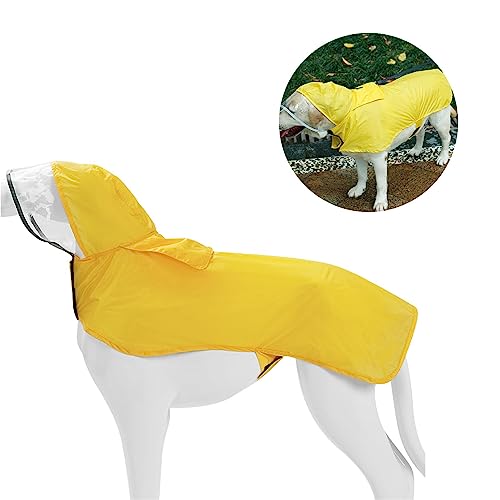 Mivanta Portale Reflektierender Streifen mit em Hunde-Regenmantel, Outdoor-Haustier-Poncho(HL) von Mivanta