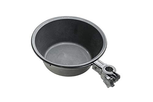 MIVARDI runde Futterwanne mit Halter für Sitzkiepe D25/36 Futtereimer Ø25cm von Mivardi