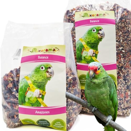 Mixerama Amazonen Balance - natürliches Futter für Papageien - bestes Papageienfutter für deinen Amazonenpapagei Größe 1 kg von Mixerama
