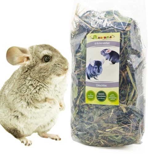 Mixerama Chinchillas Kräutervielfalt - getreidefreies Chinchillafutter ohne Pellets Alleinfutter von Mixerama