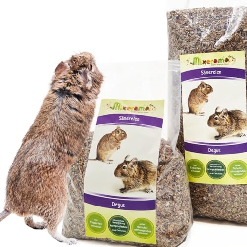 Mixerama Degus Sämereien - getreidefreies Futter aus Saaten für Degus Größe 1 kg von Mixerama