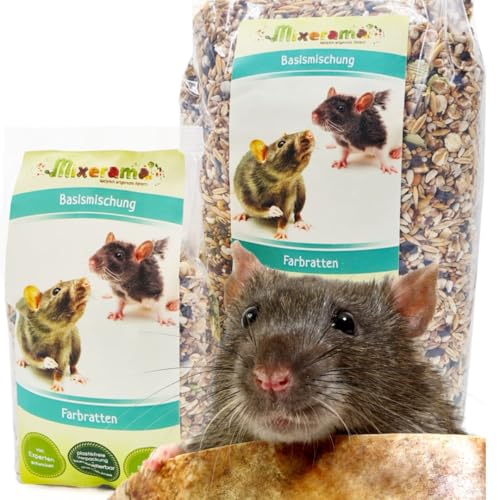 Mixerama Farbratten Basismischung - artgerechtes natürliches Rattenfutter ohne Pellets - Alleinfutter Mixerama Farbratten Basismischung - artgerechtes natürliches Rattenfutter ohne Pellets - Alleinfutter von Mixerama