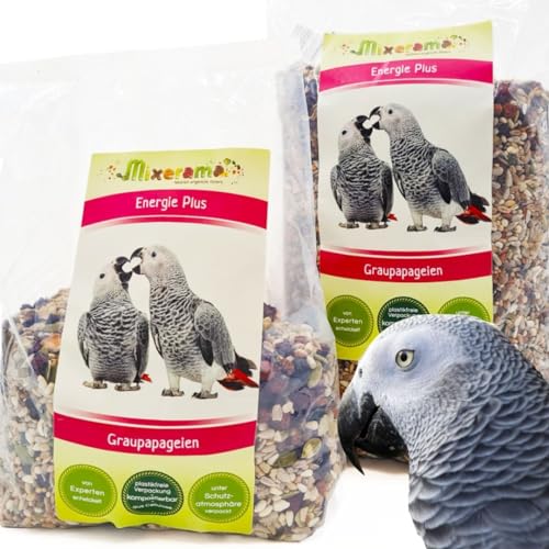 Mixerama Graupapageien Energie Plus - natürliches Futter für Papageien - bestes Papageienfutter für den Graupapagei von Mixerama