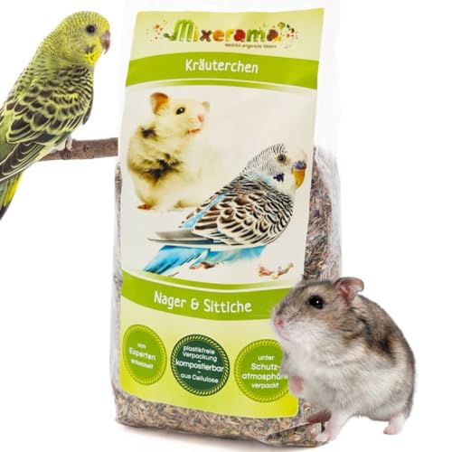 Mixerama Kräuterchen - Ergänzung zum Futter für Ratten Mäuse Zwerghamster und Sittiche Größe 500 g von Mixerama