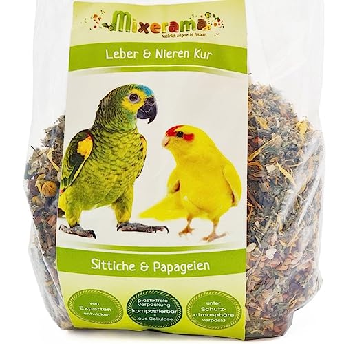 Mixerama Leber & Nieren Kur - artgerechtes Futter zum Ergänzen - für Papagei und Sittich Größe 500 g von Mixerama