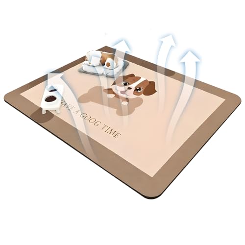 Mixnexorad Haustier Matten Für Boden wasserdichte - wasserdichte Hundeteppichmatte - Schutzauflage Urin Absorbierend Für Futter Napf Bereich Welpen Kätzchen von Mixnexorad