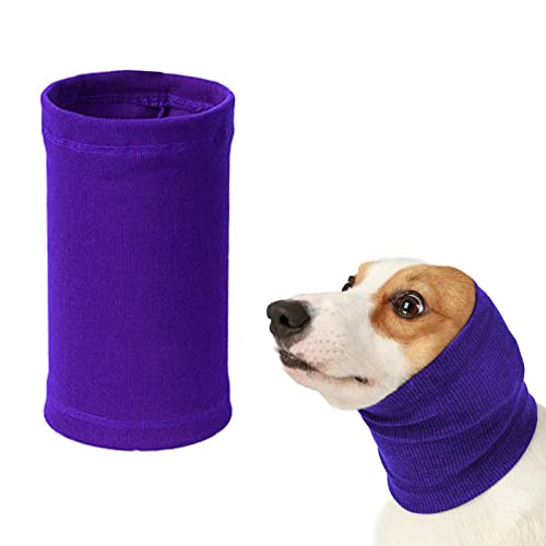 ESI Ver for Neck Ers Warmer Gig Elasticity Pet Supplies Wiederverwendbarer Hundeschal(MITLila) von Mixoro
