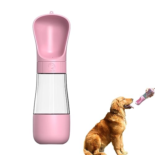 Mixoro Mit Futterbehälter, Rutschfester Kapazität, Zeltflasche für Spaziergänger im Freien(Rosa) von Mixoro