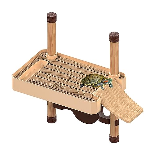Mixoro Reptilien für Schildkröten Zeltland mit Rampe, Sonnenplattform, Tankzubehör von Mixoro