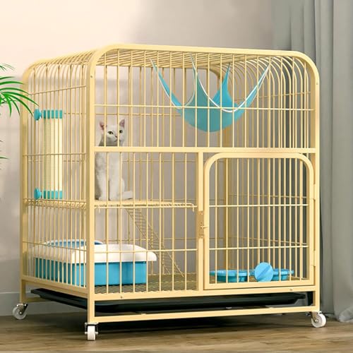 Katzenhütte, Katzenbett, Kleine Katzenbetten, Mit Tablett, Zusammenklappbare Katzenbetten Aus Metall, Für Wohnungskatzen,Wood,60 * 45 * 66cm Katzenhütte, Katzenbett, Kleine Katzenbetten, Mit Tablett, Zusammenklappbare Katzenbetten Aus Metall, Für Wohnungskatzen,Wood,60 * 45 * 66cm von Mixtric
