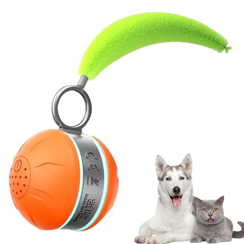 Miyanvuo Bewegender Hundeball | Interaktiver Spielball Rollend Für Hunde - Automatisches Indoor Spielzeug Mit Licht Zur Bewegung Und Beschäftigung Für Alle Haustiergrößen Miyanvuo Bewegender Hundeball | Interaktiver Spielball Rollend Für Hunde - Automatisches Indoor Spielzeug Mit Licht Zur Bewegung Und Beschäftigung Für Alle Haustiergrößen von Miyanvuo