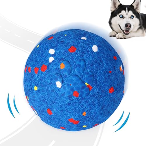 Miyanvuo Beweglicher Ball Für Hunde - Automatisch Rollender Hundeball,3 Modi Interaktives Hundespielzeug Für Starke Beißer Zahnung Training Drinnen Draußen von Miyanvuo