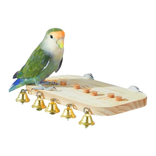 Miyanvuo Flache Sitzstangen Für Vogelkäfige, Vogelschaukeln Spielzeug Käfigstangen Übungsstände, Für Wellensittiche Unzertrennliche Kleintiere Innen Außen Balkon Terrasse Garten von Miyanvuo
