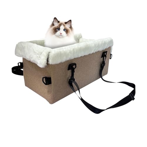 Miyanvuo Hund Autositz für Mittelkonsole - Autositz Für Kleine Hunde Mit Sicherheitsgurt - Kissen Für Armlehne Kleinwagen SUV Truck Katze Tägliche Fahrten Miyanvuo Hund Autositz für Mittelkonsole - Autositz Für Kleine Hunde Mit Sicherheitsgurt - Kissen Für Armlehne Kleinwagen SUV Truck Katze Tägliche Fahrten von Miyanvuo