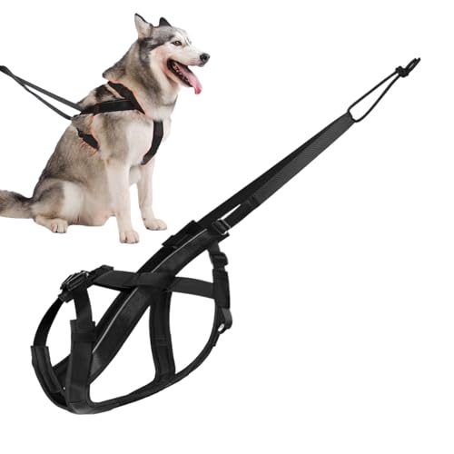 Miyanvuo Hundegeschirr Zum Ziehen - Reflektierendes Großhund Geschirr,Komfortables Verstellbares Gurtzeug Für Schlitten Training Outdoor Aktivitäten Miyanvuo Hundegeschirr Zum Ziehen - Reflektierendes Großhund Geschirr,Komfortables Verstellbares Gurtzeug Für Schlitten Training Outdoor Aktivitäten von Miyanvuo